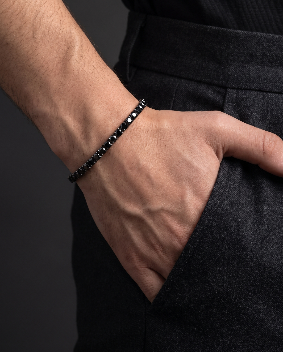 Pulsera Rivière Onyx - 3mm
