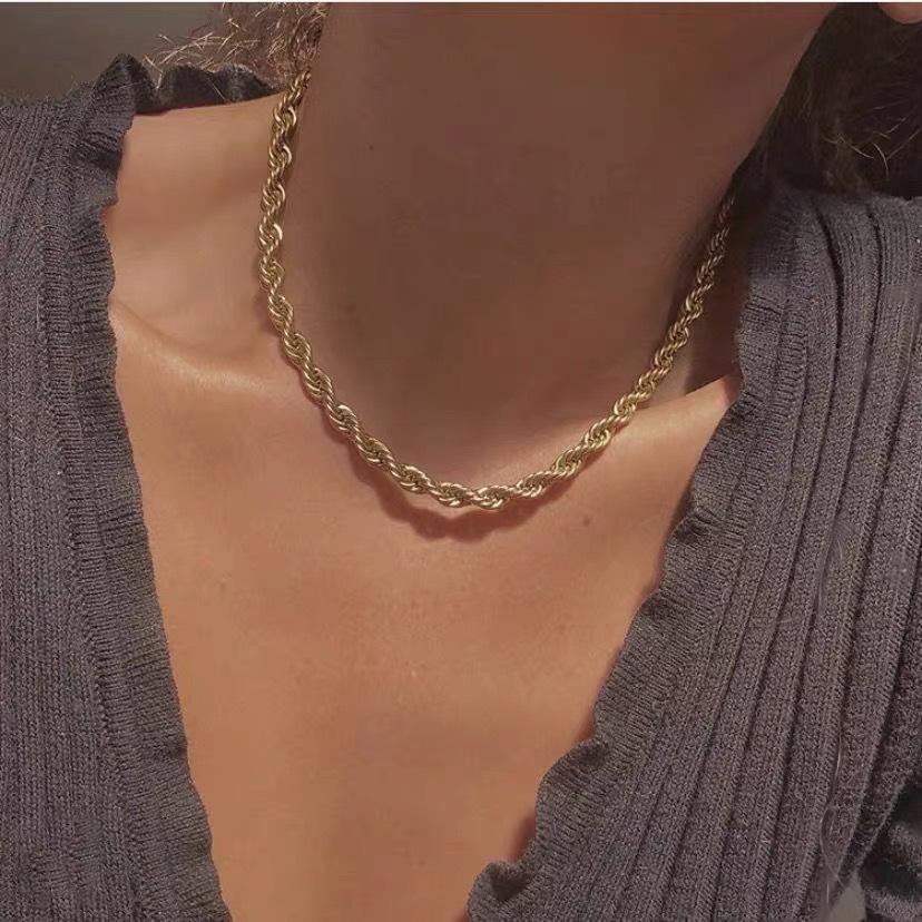 Cadena Trenzada Doré - 18k