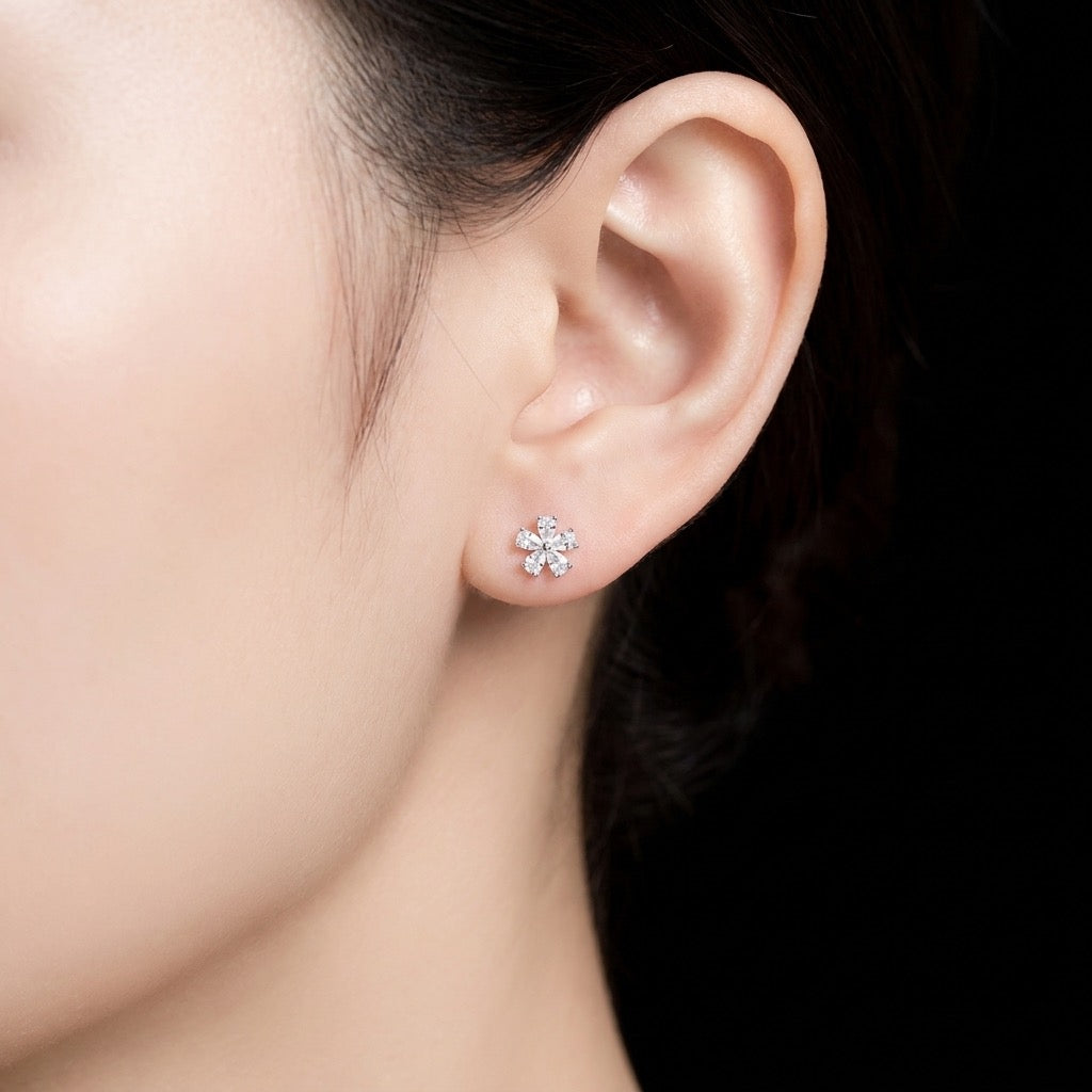 Pendientes Fleur Éclat - 925