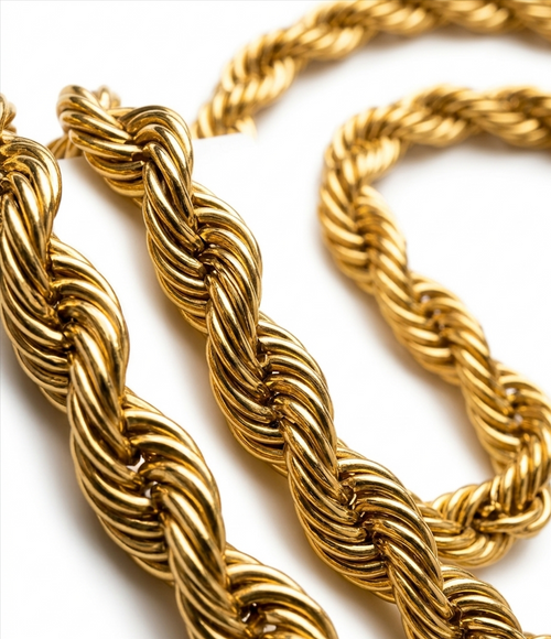 Cadena Trenzada Doré - 18k