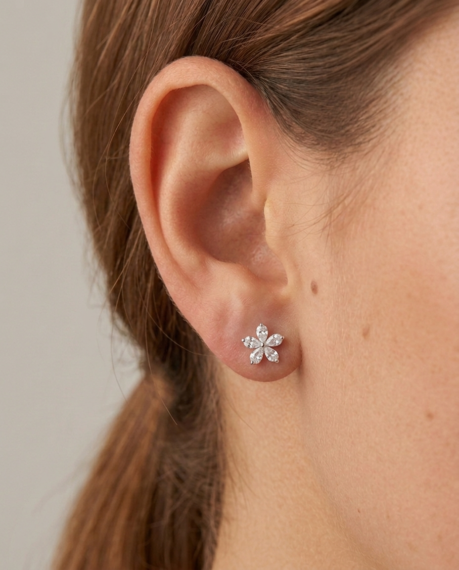 Pendientes Fleur Éclat - 925