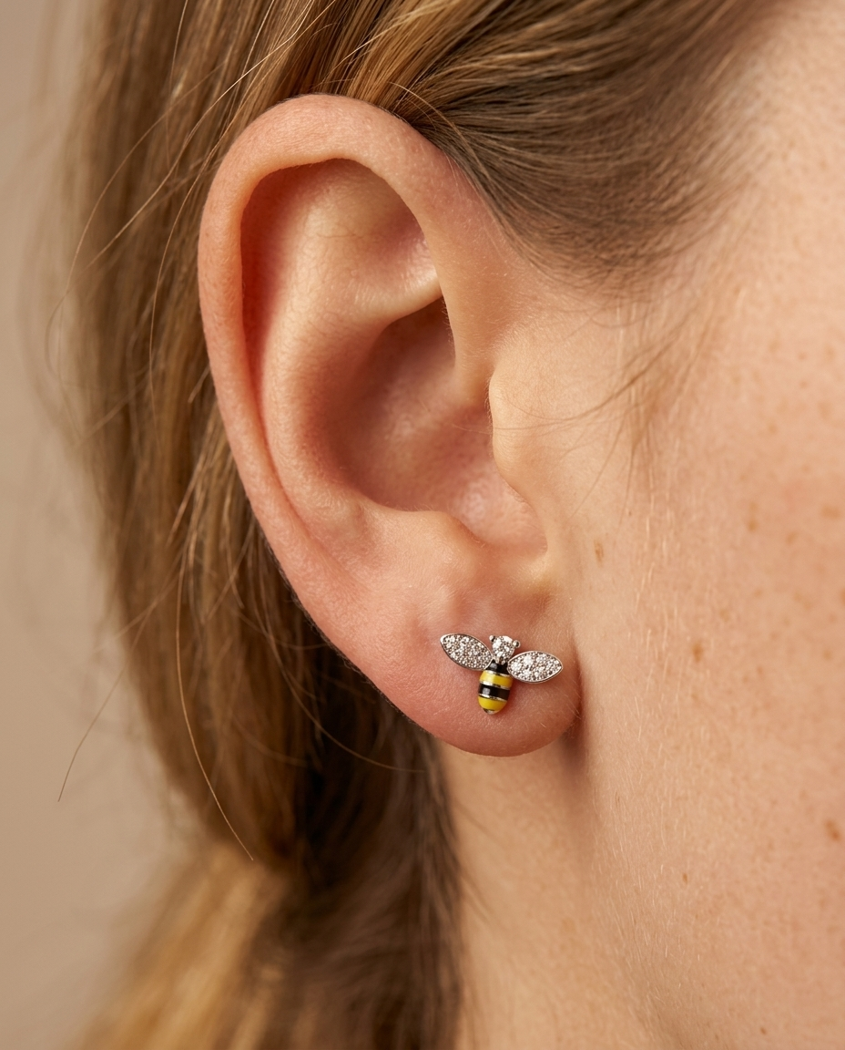 Pendientes Abeille & Marguerite - 925
