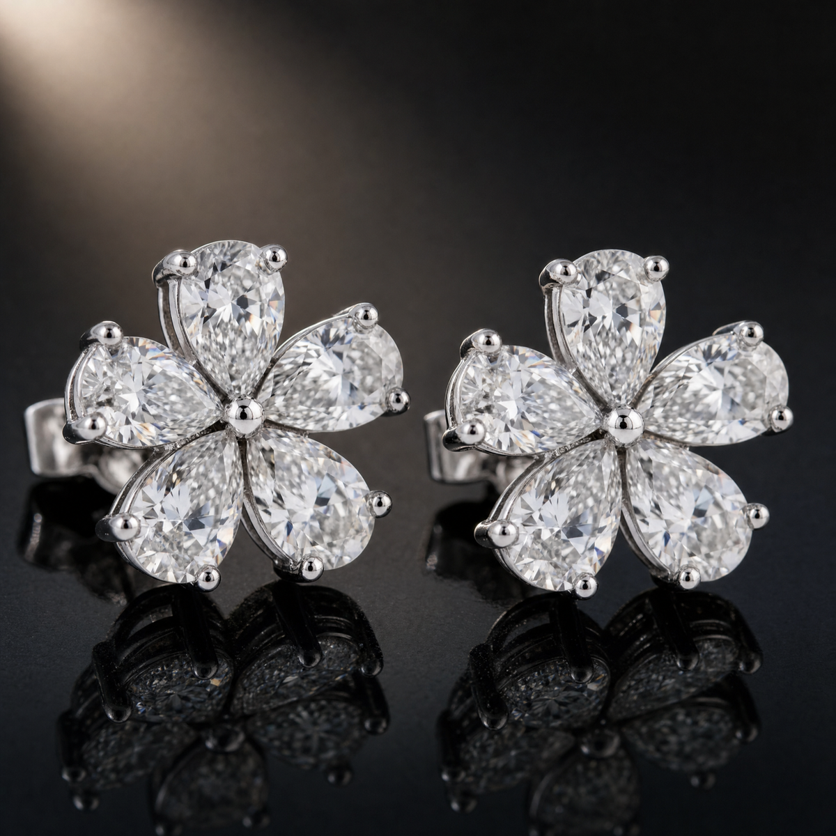 Fleur Éclat Earrings - 925